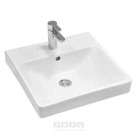 Тумба 45 см с раковиной подвесная Comforty Дартфорд дуб тёмный Тумба 45 см с раковиной подвесная Comforty Дартфорд дуб тёмный