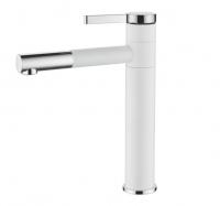 Смеситель раковины белый хром Accoоna  A9290G-6