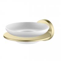 Мыльница стеклянная матовое золото Aquatek AQ4203BG