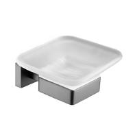 Мыльница стеклянная графит Belz B90402