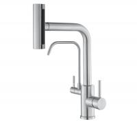 Смеситель кухни с фильтром сатин Hammer SH091 INOX