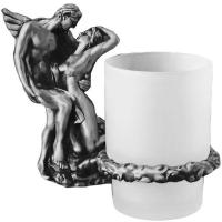 Стакан на держателе Romantik серебро АМ0814(Т)