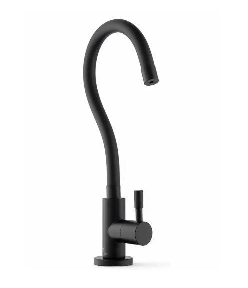 Кран с гибким изливом для питьевой воды ЧЕРНЫЙ