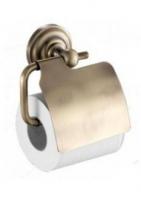 Бумагодержатель с крышкой бронза Fixsen FX-83810