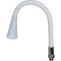 Излив для кухни гибкий белый