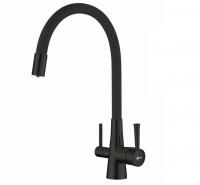 Смеситель кухни с фильтром черный Lemark LM3075BL