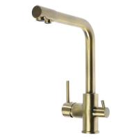 Смеситель кухни с фильтром бронза Accoona А5179-4С