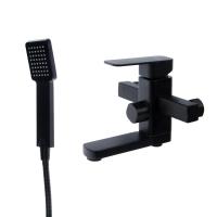 Смеситель ванны черный Accoona А6322F