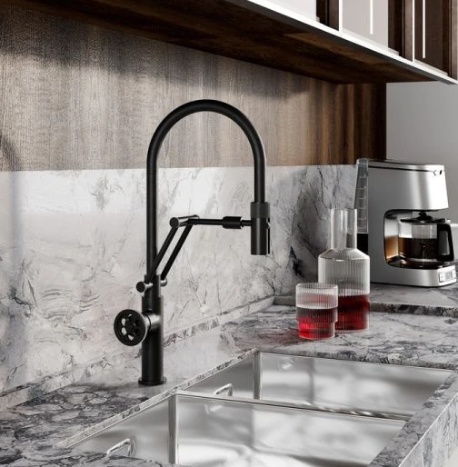 Смеситель кухни черный Iddis Grablfli 05 