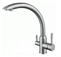 Смеситель кухни с фильтром сатин Frap F43899