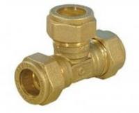 Тройник обжим под медь 15