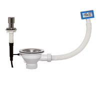 Выпуск для мойки 3,5 с квадратным переливом полуавтомат АА-4007-1