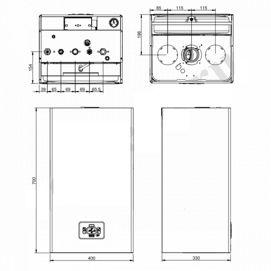Котел 32 кВт газовый Ferroli Diva