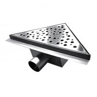 Трап D40 горизонтальный 200*200 угловой нержавеющая сталь