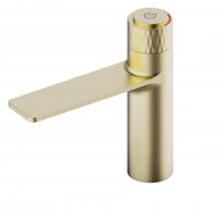 Смеситель раковины матовое золото Savol S 601810LB