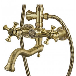 Душевой гарнитур бронза Zorg А7002DS BR