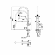Смеситель кухни черный Iddis Grablfli 05 