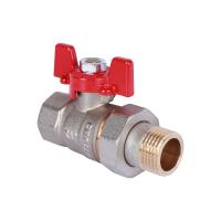 Кран американка Rommer 1/2 вн-нар бабочка