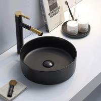 Раковина 394 накладная Comforty матовая черная