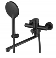 Смеситель ванны черный Fmark   FS8224Н