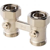 Узел нижнего подключения прямой 2-трубный Stout