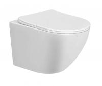 Унитаз подвесной Амато безободковый белый АМ25010