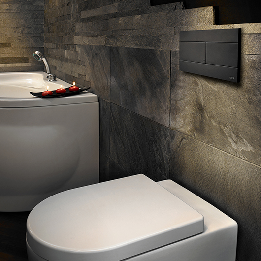 Кнопка OLI SLIM черная 886040 (659056) механическая Португалия