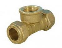 Тройник обжим под медь 15*1/2вн*15