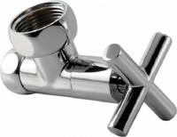 Вентиль хром угловой 32 20 для полотенцесушителя пара