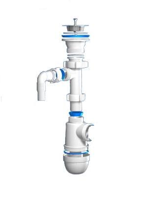 Сифон для раковины 1 1/4 с отводом А-3207