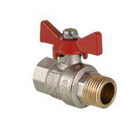 Кран шаровый Valtec 1/2 вн-нар бабочка