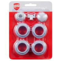 Набор для подключения радиатора 3/4 серебро Royal Thermo