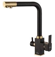 Смеситель кухни с фильтром черныйl Hammer SH805