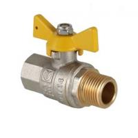 Кран шаровый Valtec 1/2 вн-нар газовый бабочка