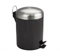 Ведро 5л темное дерево с педалью