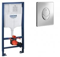 Комплект Инсталляция Grohe с круглой кнопкой Германия