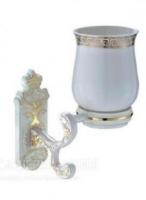 Стакан на держателе белый Gappo G3506