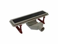 Трап-лоток 70*400 D50 черное стекло