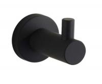 Крючок одинарный черный Accoona A12601