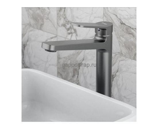 Смеситель раковины оружейная сталь Frap 1062-29F