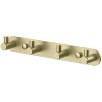 Крючки на планке-4 матовое золото Aquatek AQ4123BG