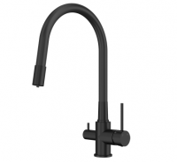 Смеситель кухни с фильтром черный Elghansa 56f5216