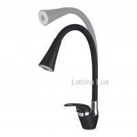 Смеситель кухни черный Latora Lux  1169LL