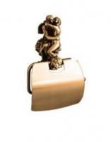 Бумагодержатель с крышкой Romantik бронза АМ0819(В)