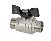 Кран шаровый BG 300 1/2 нар-нар бабочка