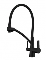 Смеситель кухни с фильтром черный Gappo G4398-16