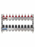 Коллекторная группа Tim 10 выходов с расходомерами