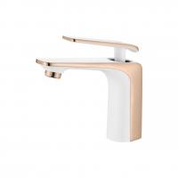 Смеситель раковины белый  золото Accoоna  A90123GR