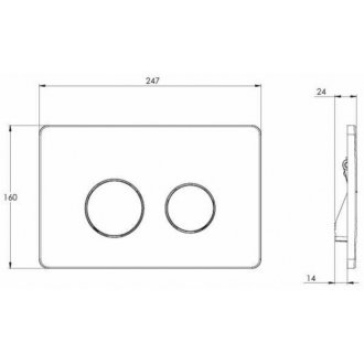 Кнопка золото Azario azp570160