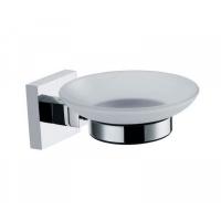 Мыльница стекло на держателе хром Metra FX-11108